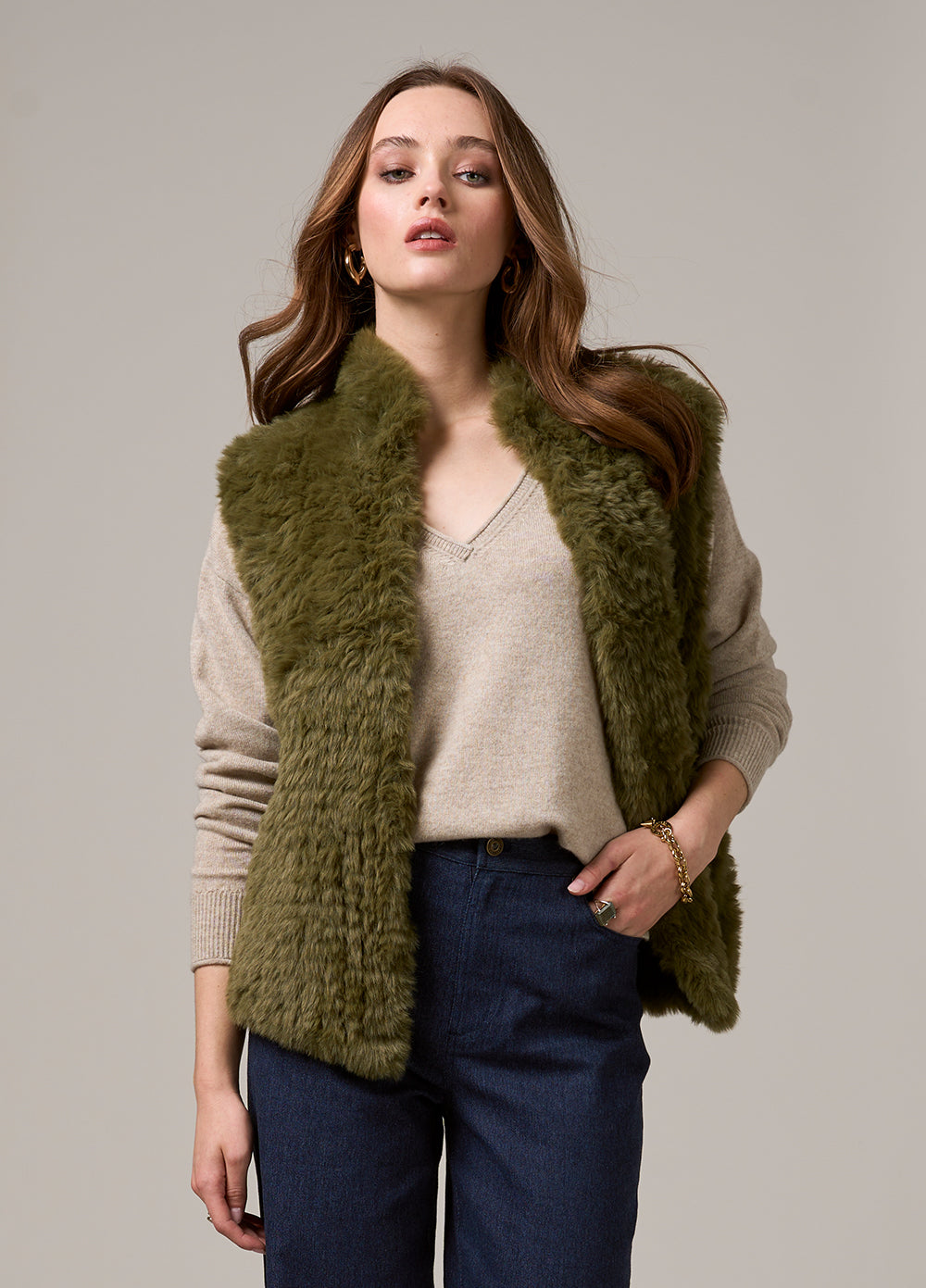 Loobies Story Spencer Sweater - Oatcake