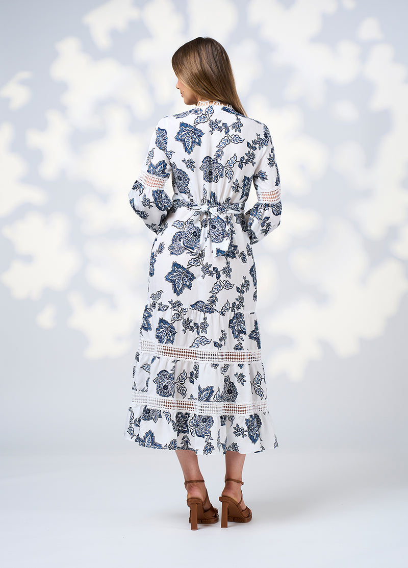 Loobie's Story Indie Midi Dress in Silk White