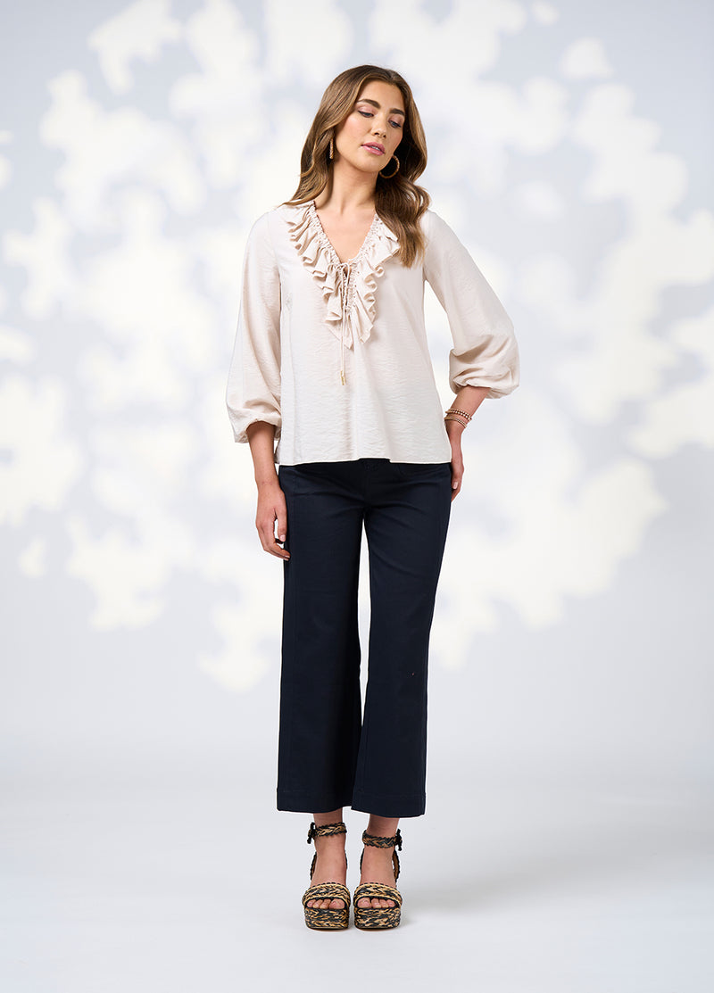 Loobie's Story Evie Blouse in Bone