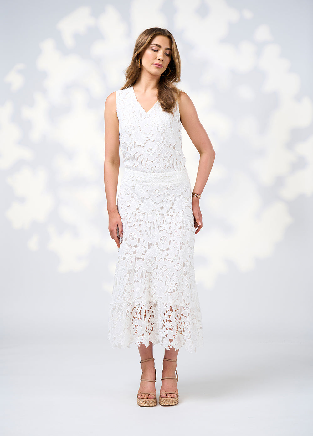 Loobie's Story Keira Skirt- Silk White