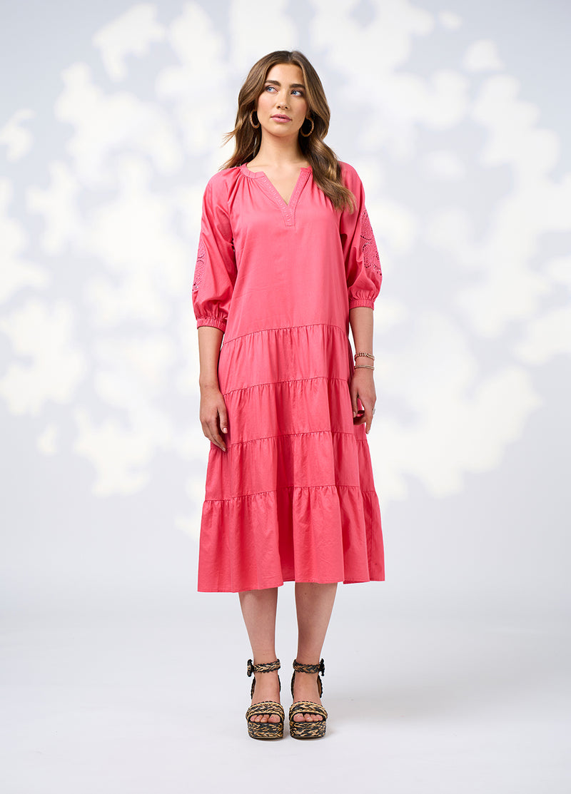 Loobie's Story Cali Midi Dress - Watermelon