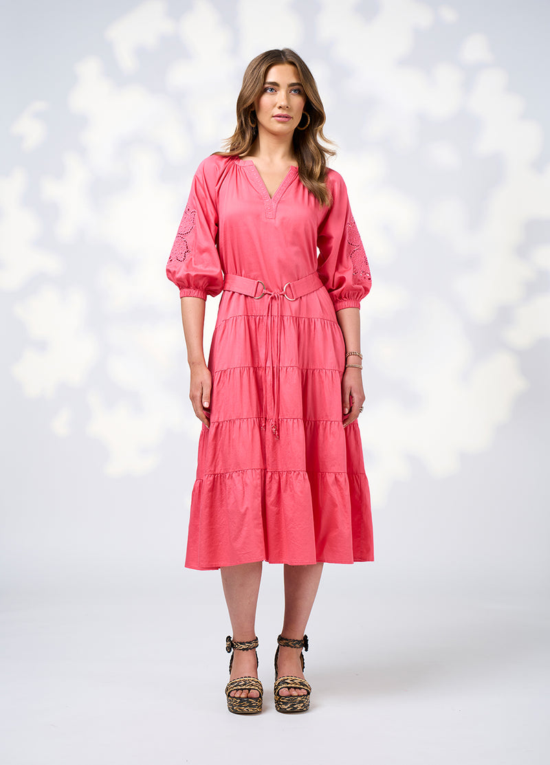 Loobie's Story Cali Midi Dress - Watermelon