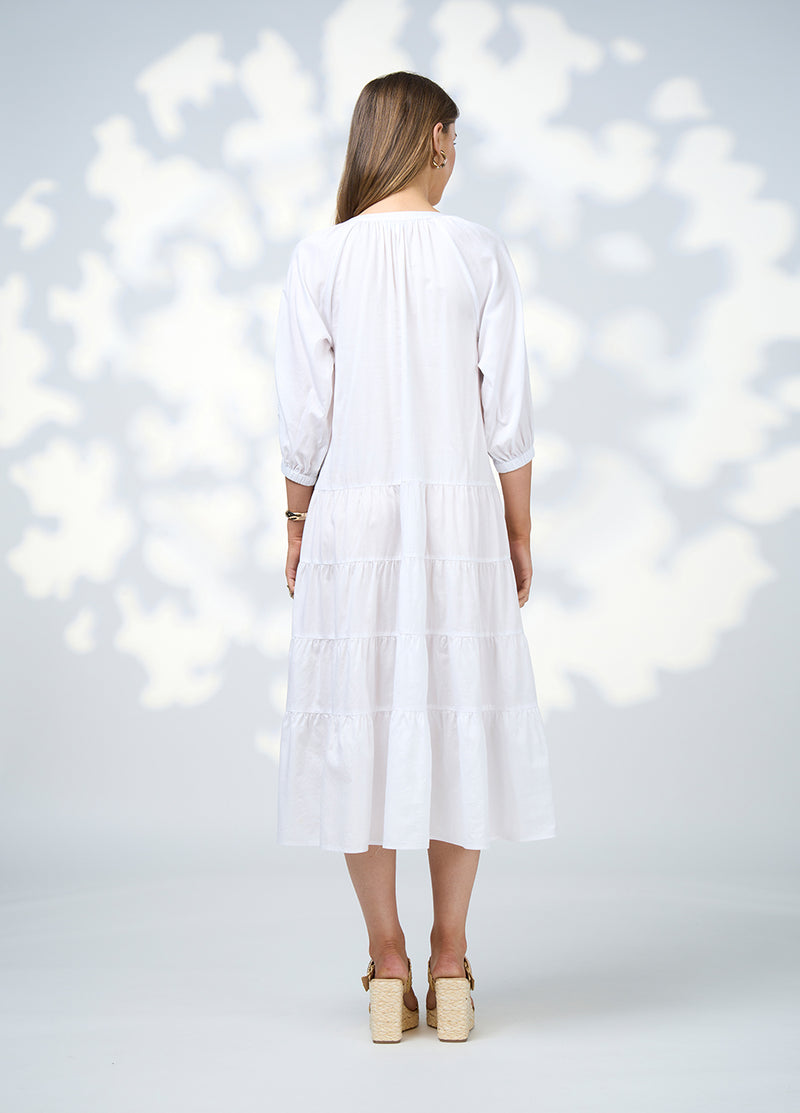Loobie's Story Cali Midi Dress - White