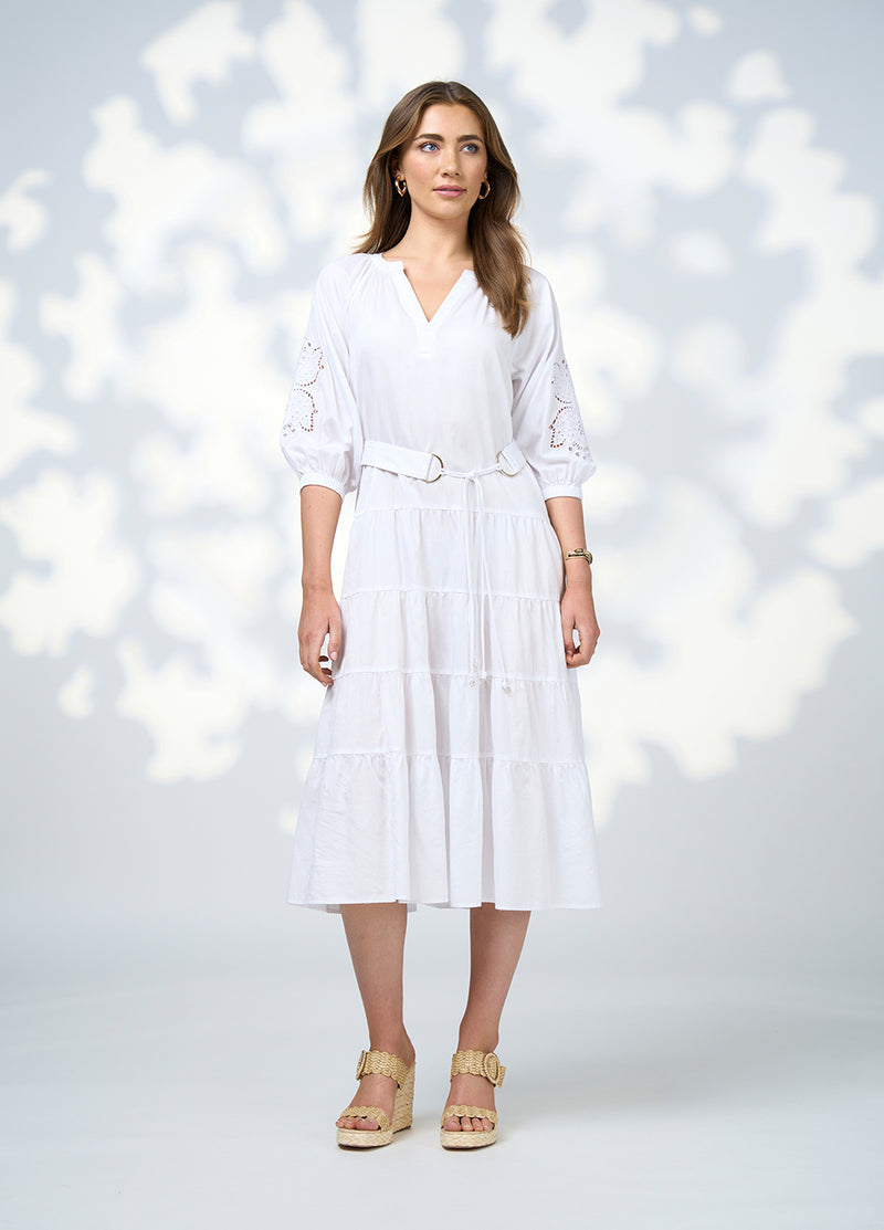 Loobie's Story Cali Midi Dress - White