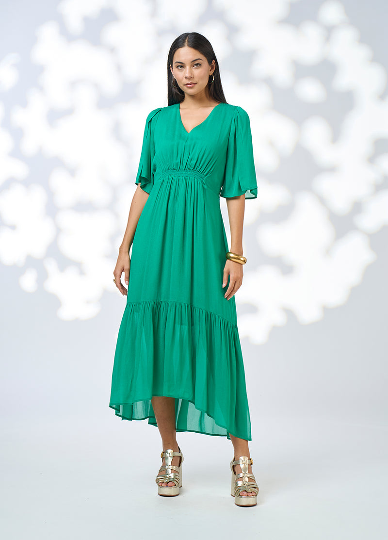 Loobie's Story Zora Midi Dress - Emerald