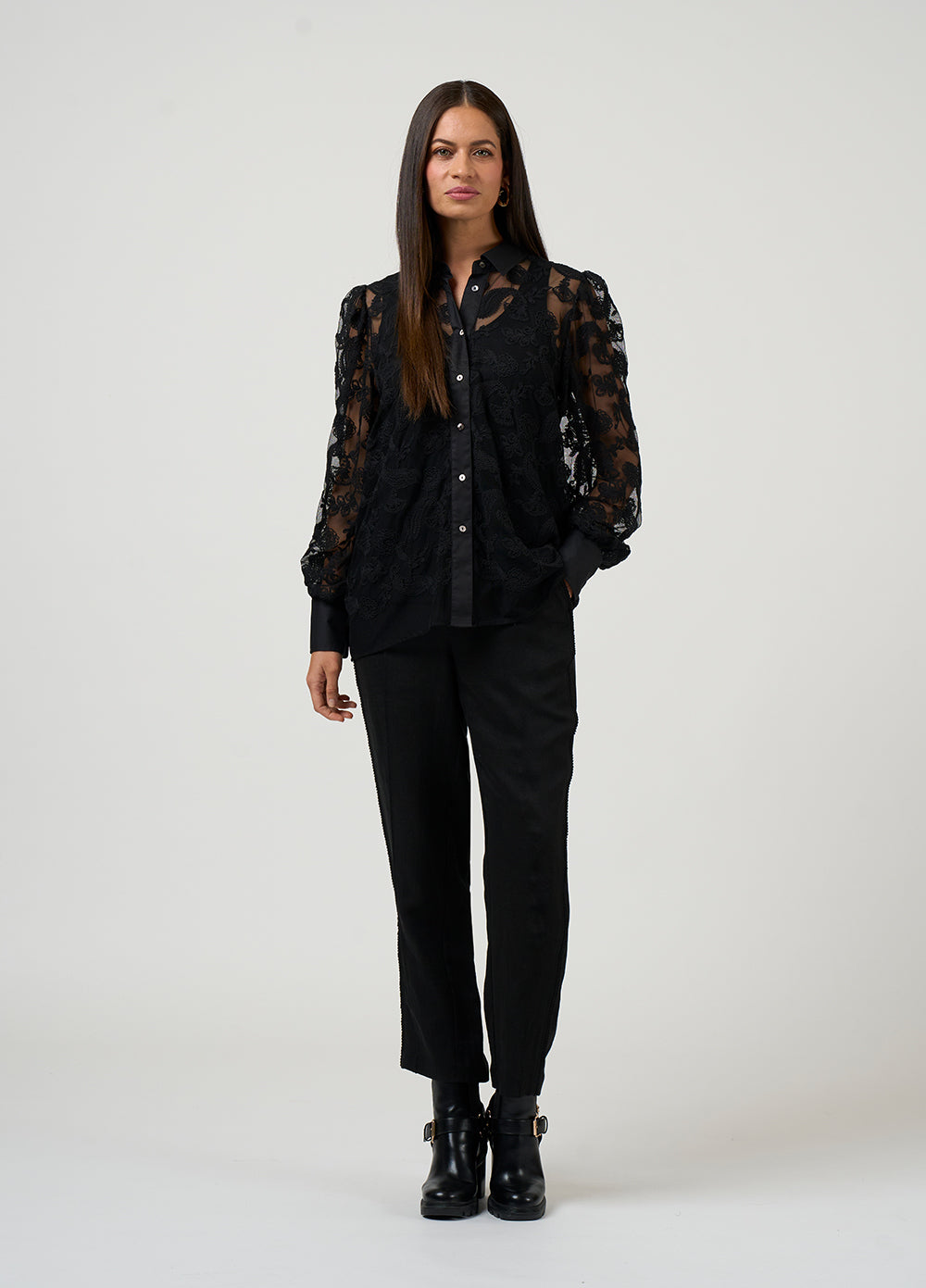 Loobie's Story Filigree Shirt - Black
