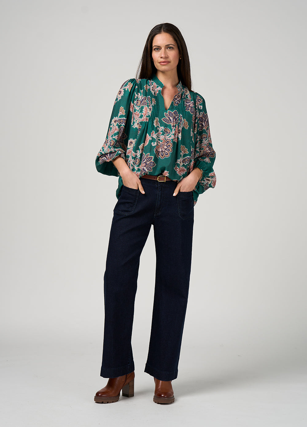 Loobie's Story Versailles Blouse Evergreen