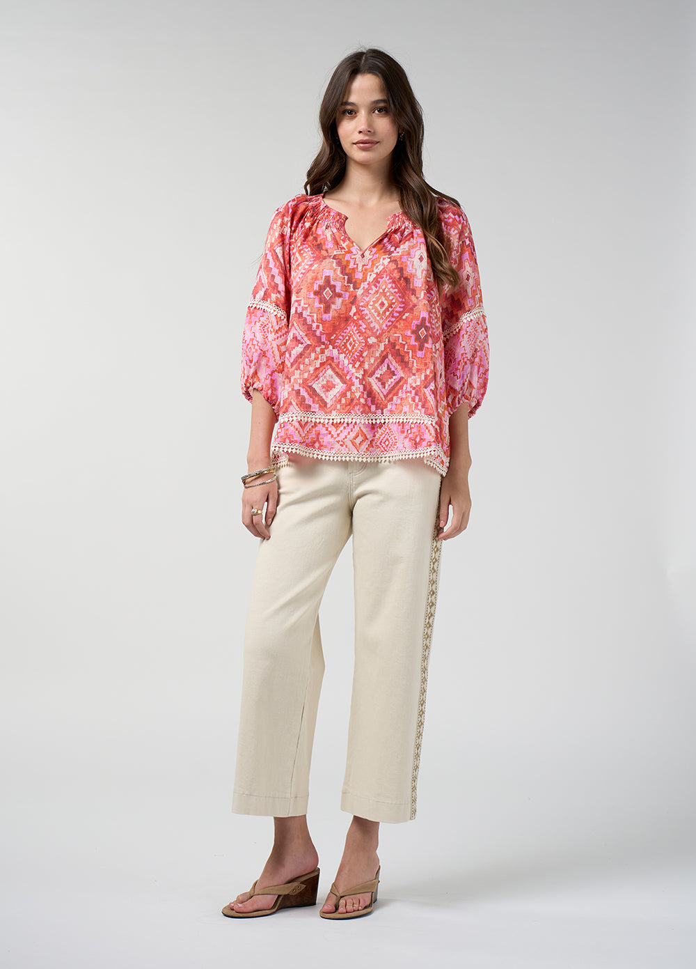 Loobies Story Sinhala Top Coral