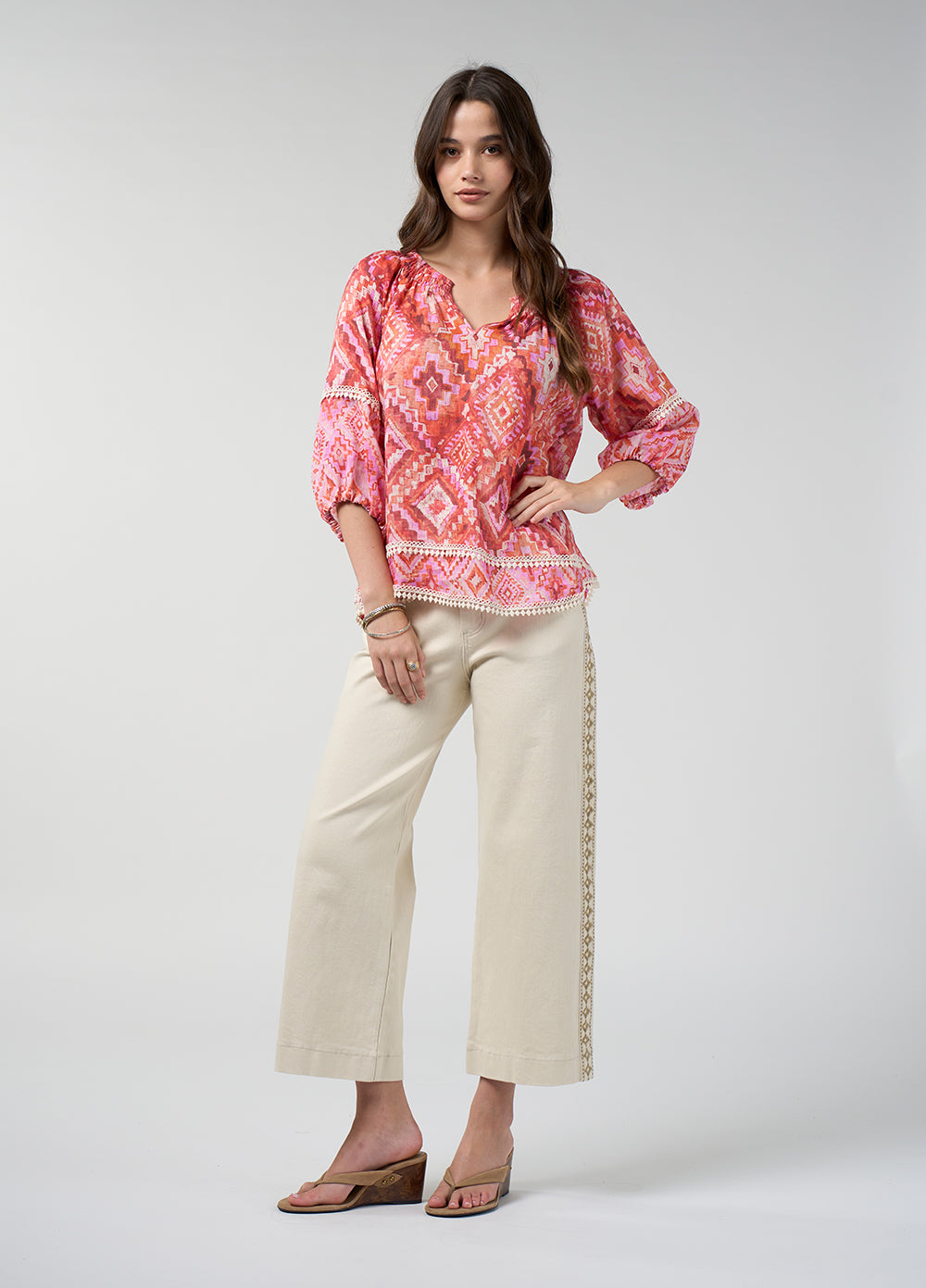 Loobies Story Sinhala Top Coral