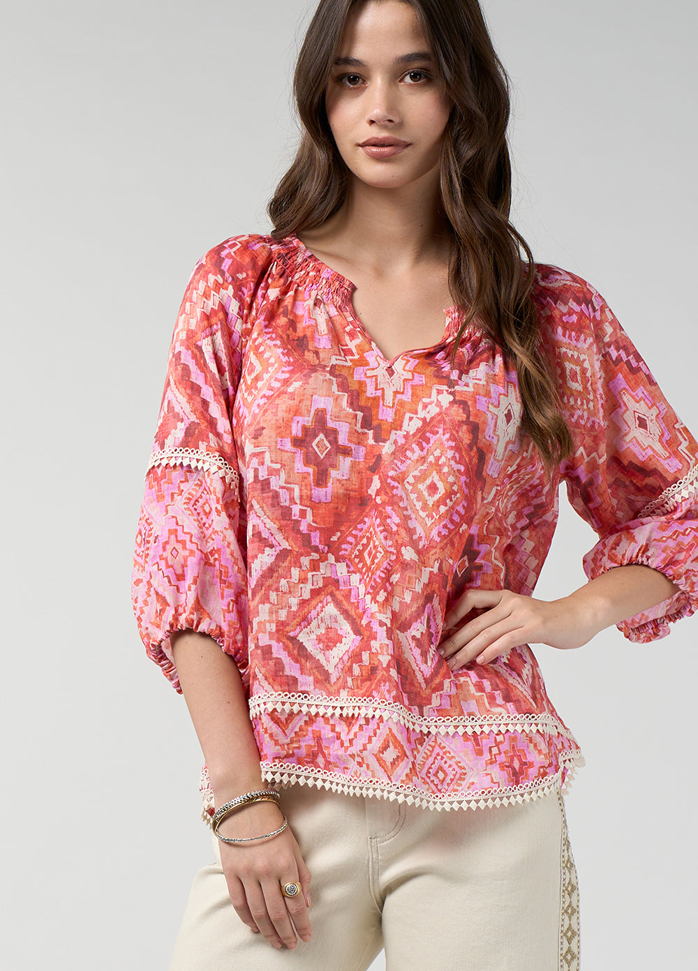 Loobies Story Sinhala Top Coral