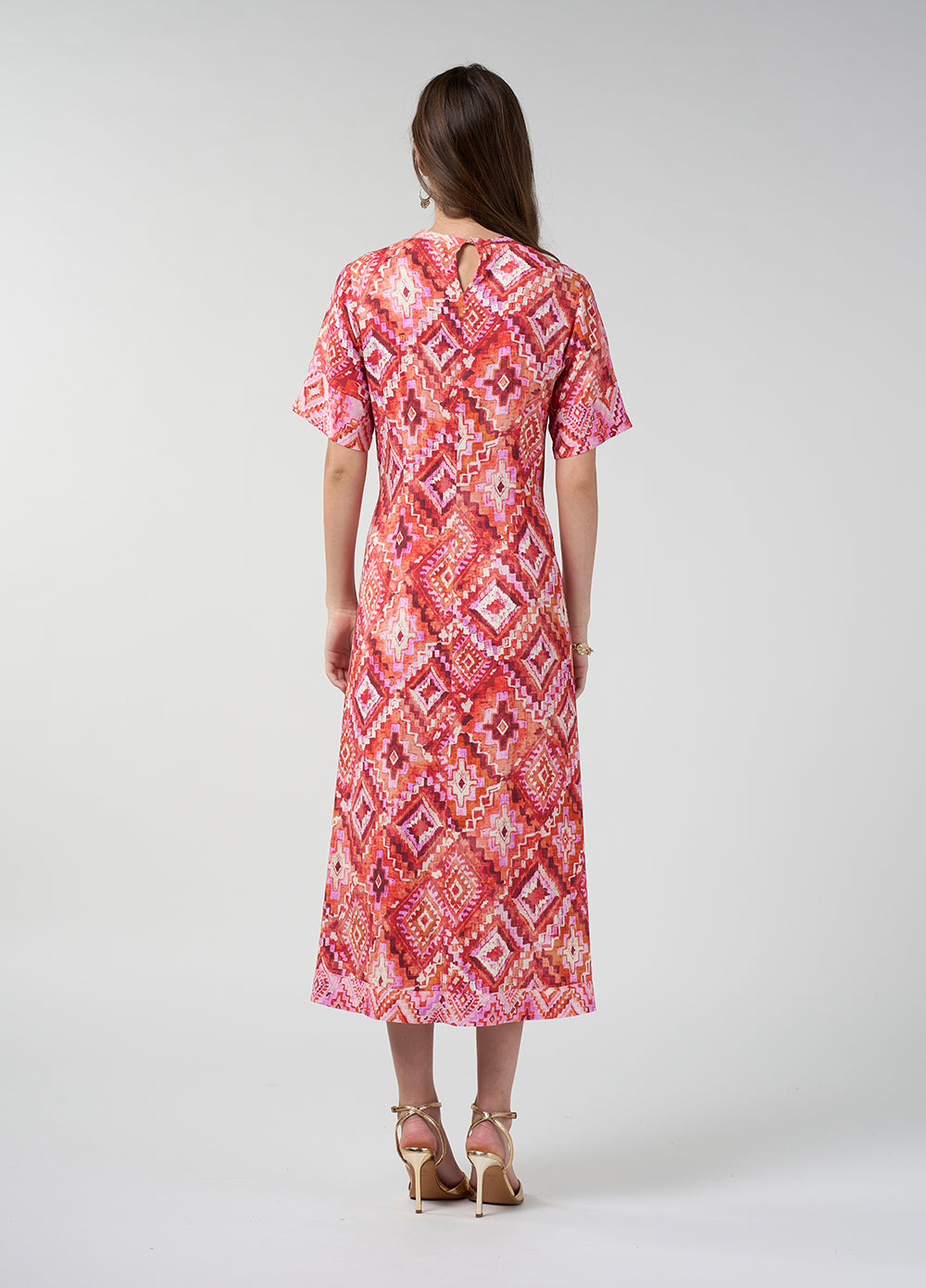 Loobie's Story Sinhala Dress Coral