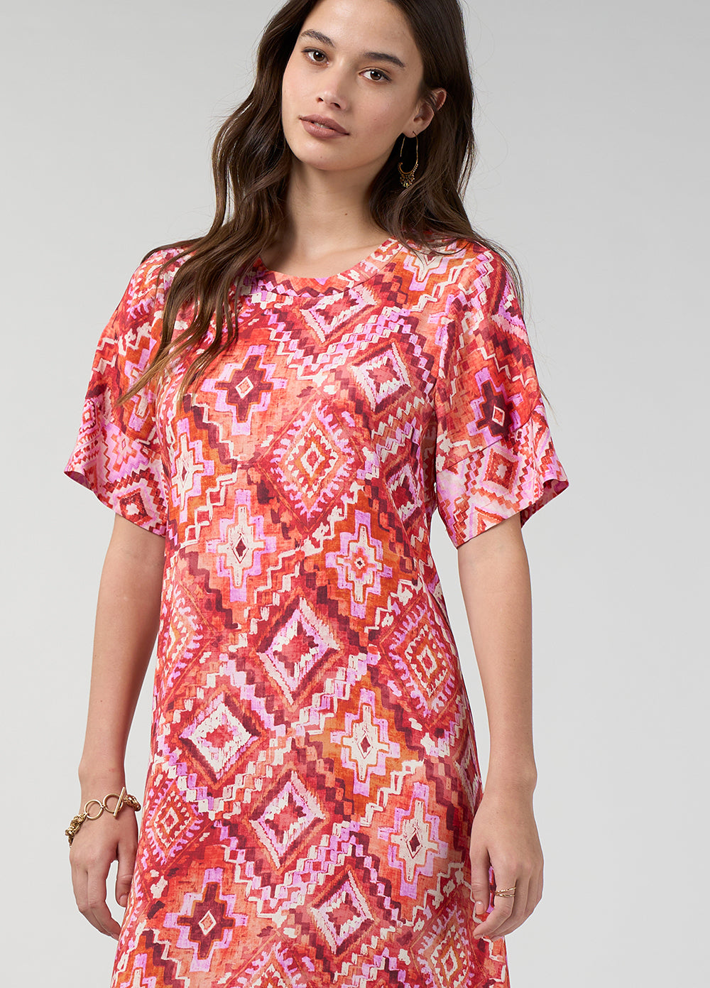 Loobie's Story Sinhala Dress Coral