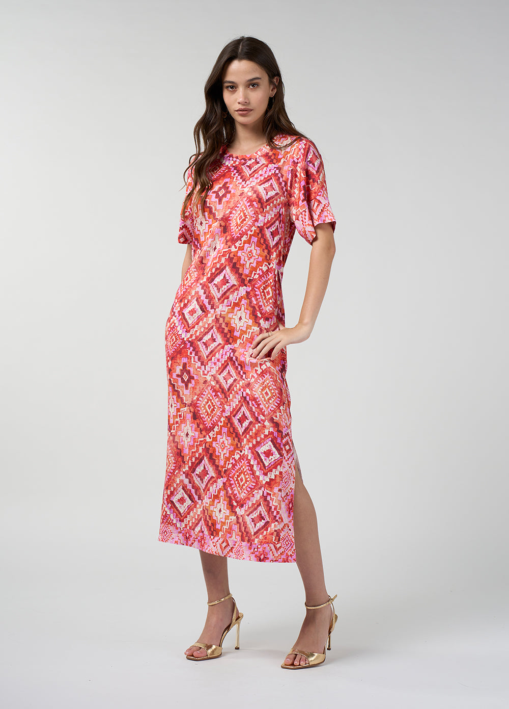 Loobie's Story Sinhala Dress Coral