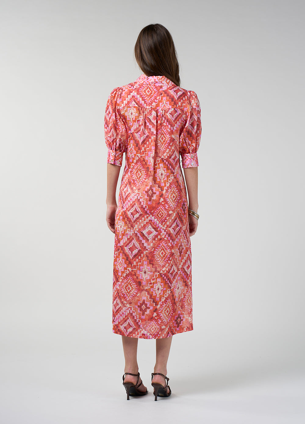 Loobie's Story Sinhala Shirt Dress Coral