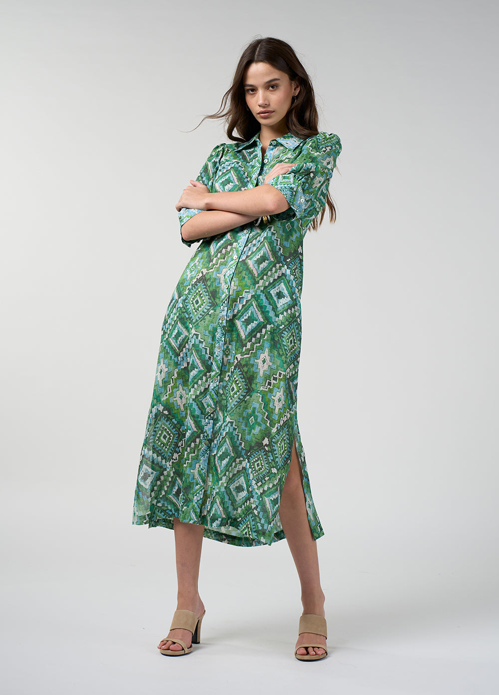 Loobie's Story Sinhala Shirt Dress Jungle