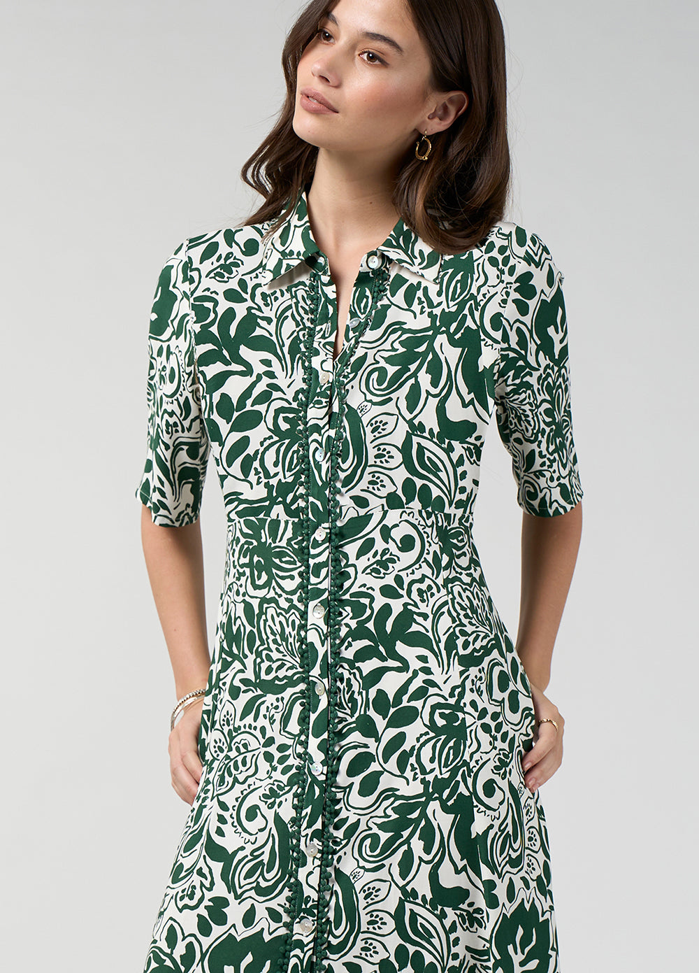 Loobie's Story Teardrop Shirt Dress