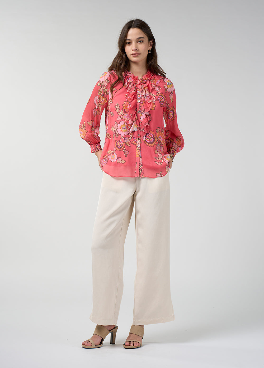 Loobies Story Mirissa Blouse Coral