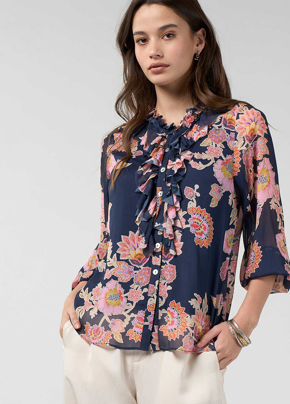 Loobies Story MIrissa Blouse Indigo