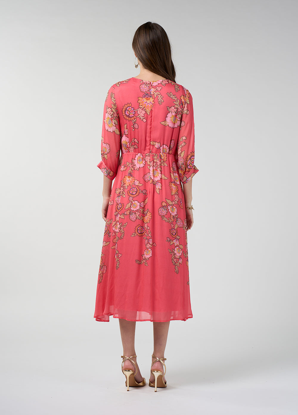 Loobie's Story Mirissa Midi Dress Coral