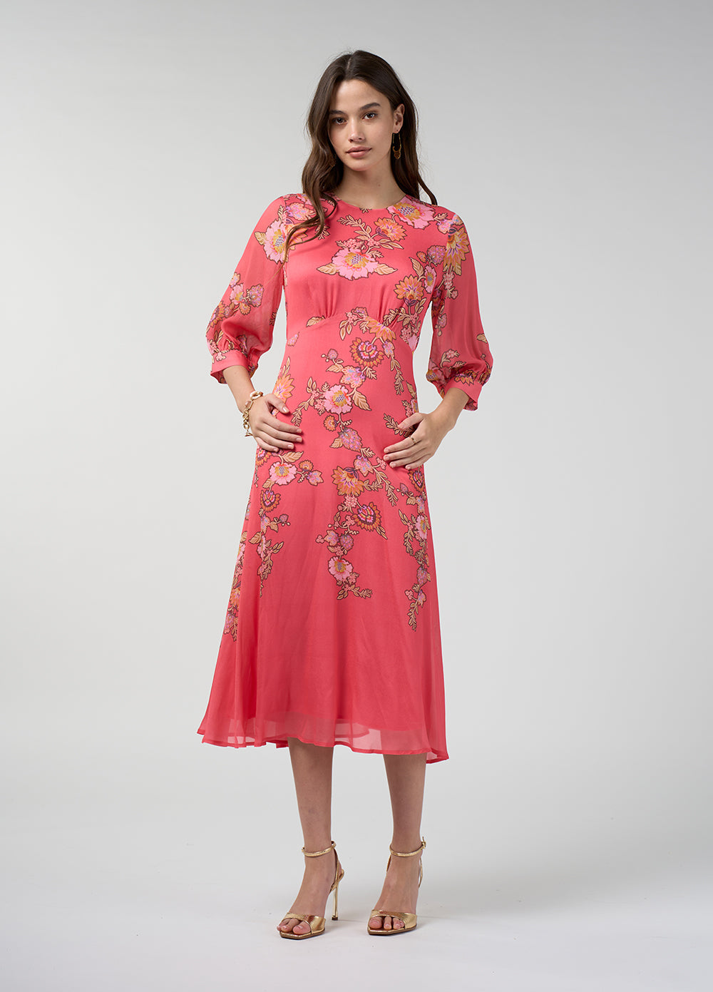 Loobie's Story Mirissa Midi Dress Coral