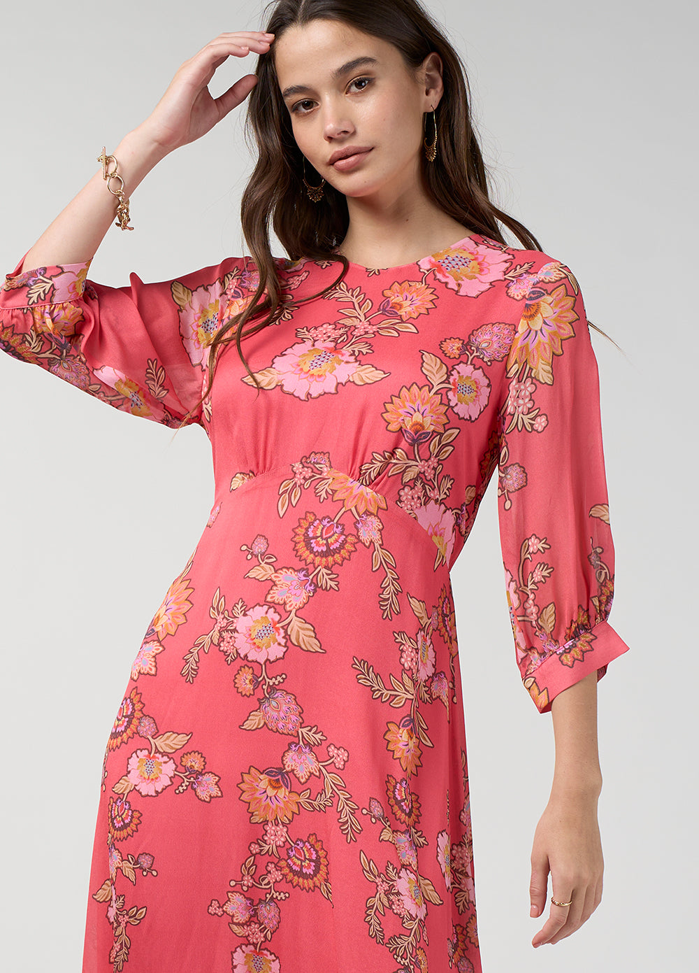Loobie's Story Mirissa Midi Dress Coral