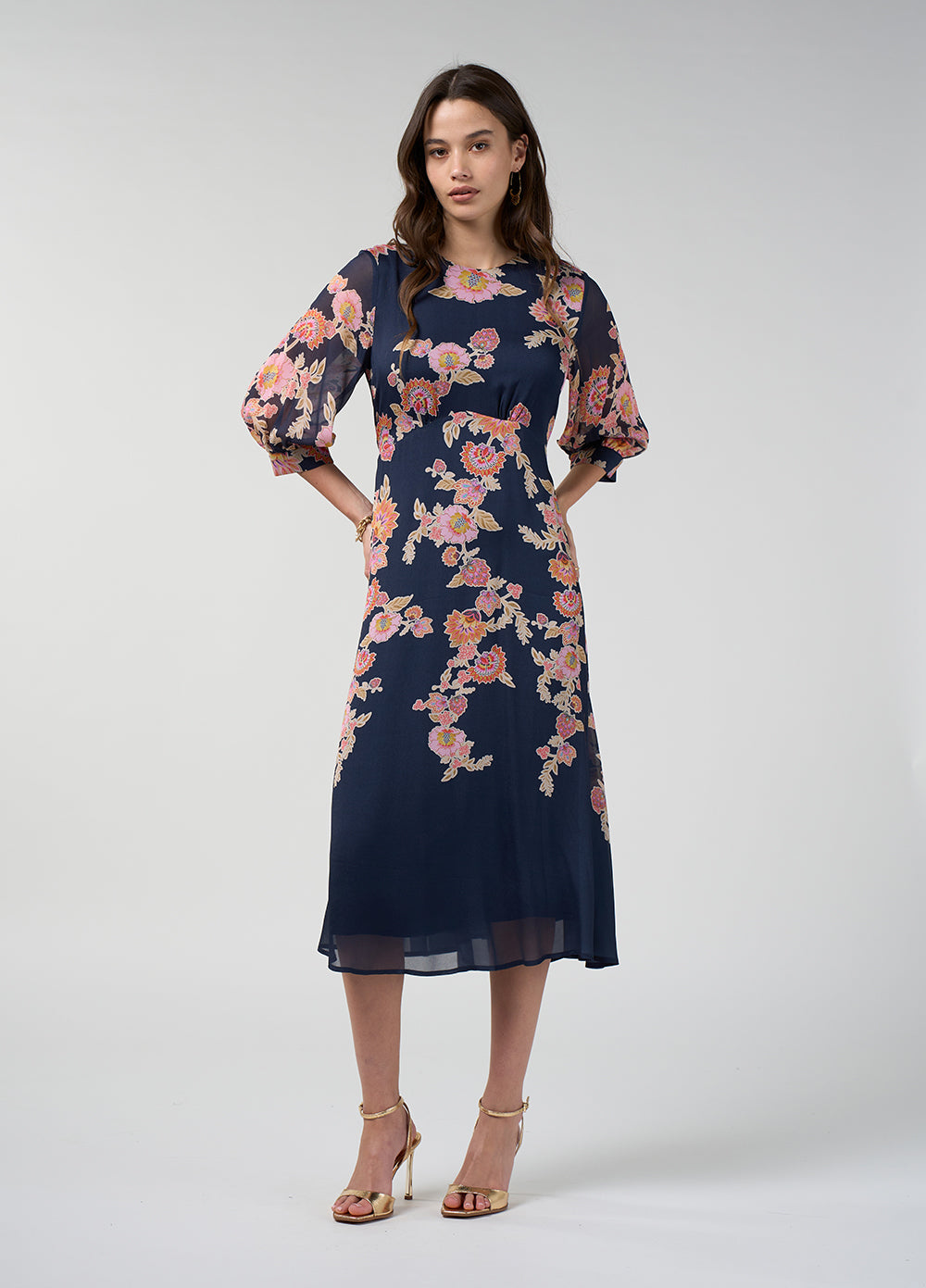 Loobie's Story Mirissa Midi Dress Indigo