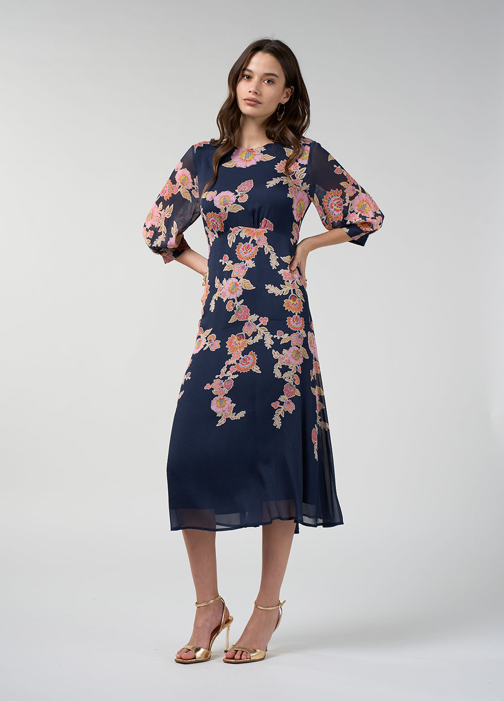 Loobie's Story Mirissa Midi Dress Indigo