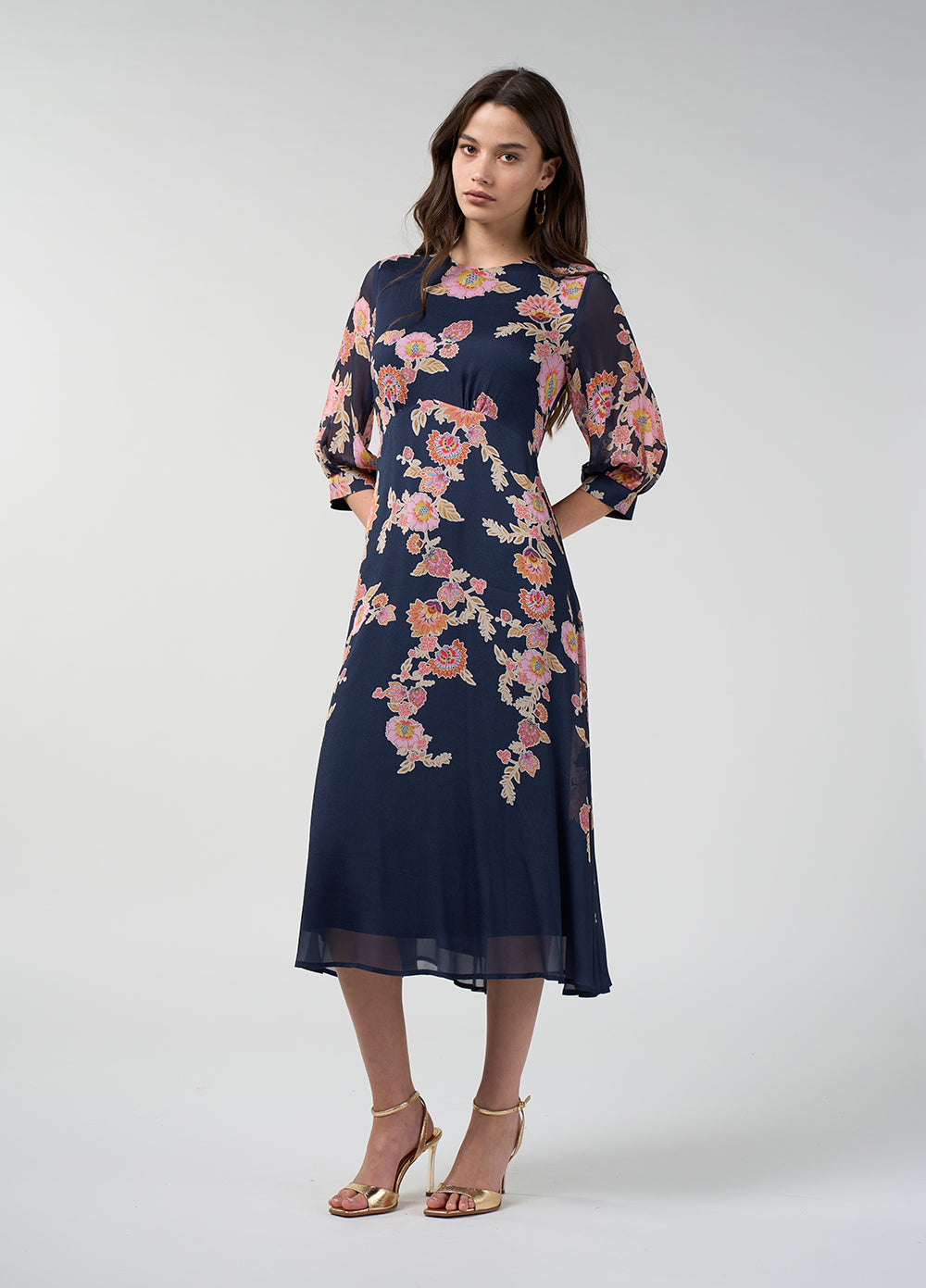 Loobie's Story Mirissa Midi Dress Indigo