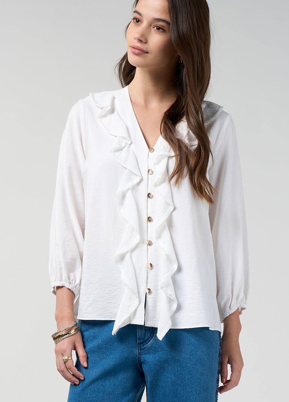Loobies Story Pria Shirt Silk White
