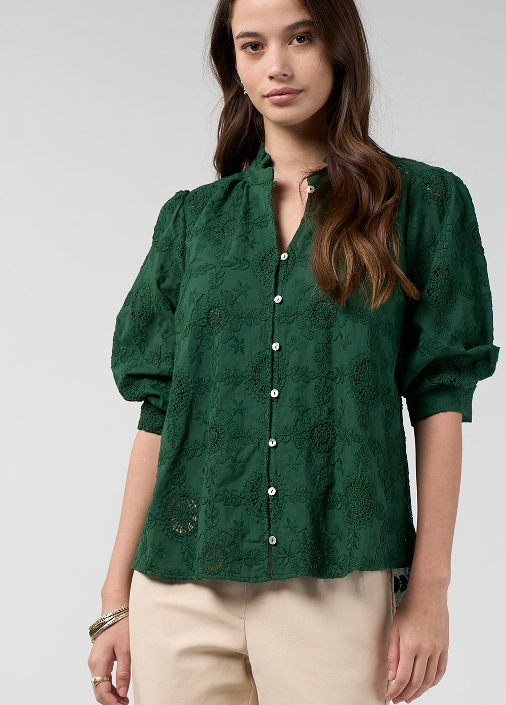 Loobies Story Asmita Shirt Jungle Green