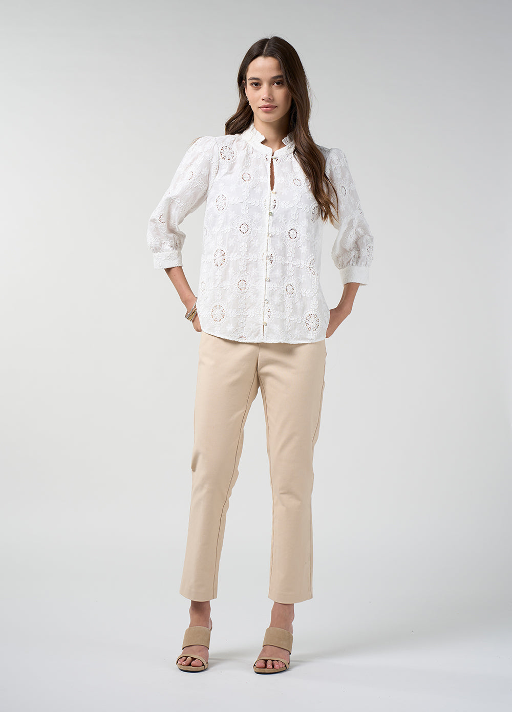 Loobies Story Asmita Shirt Silk White