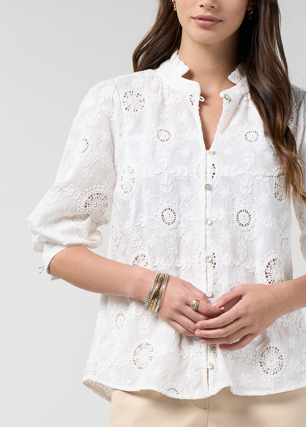 Loobies Story Asmita Shirt Silk White