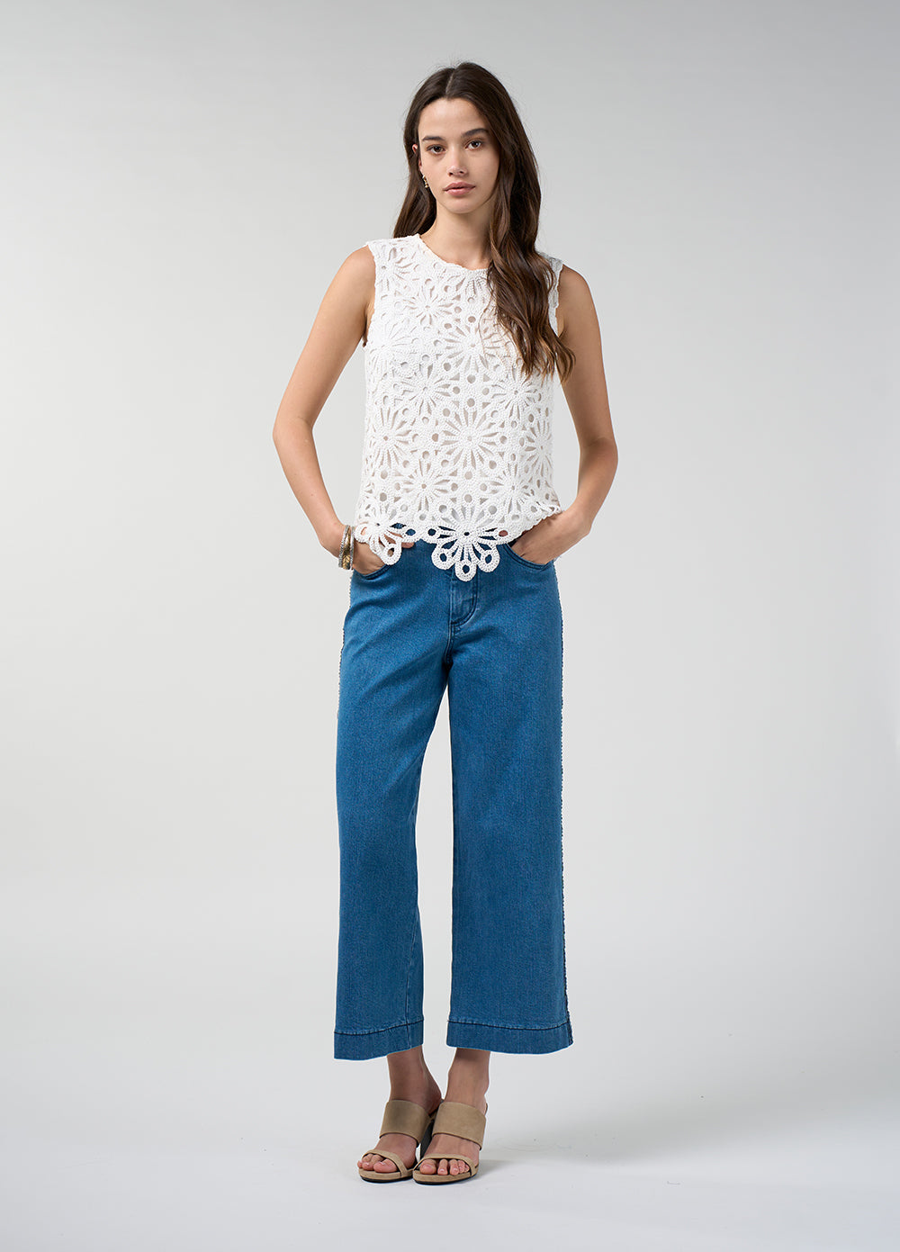 Loobies Story Meera Top Silk White