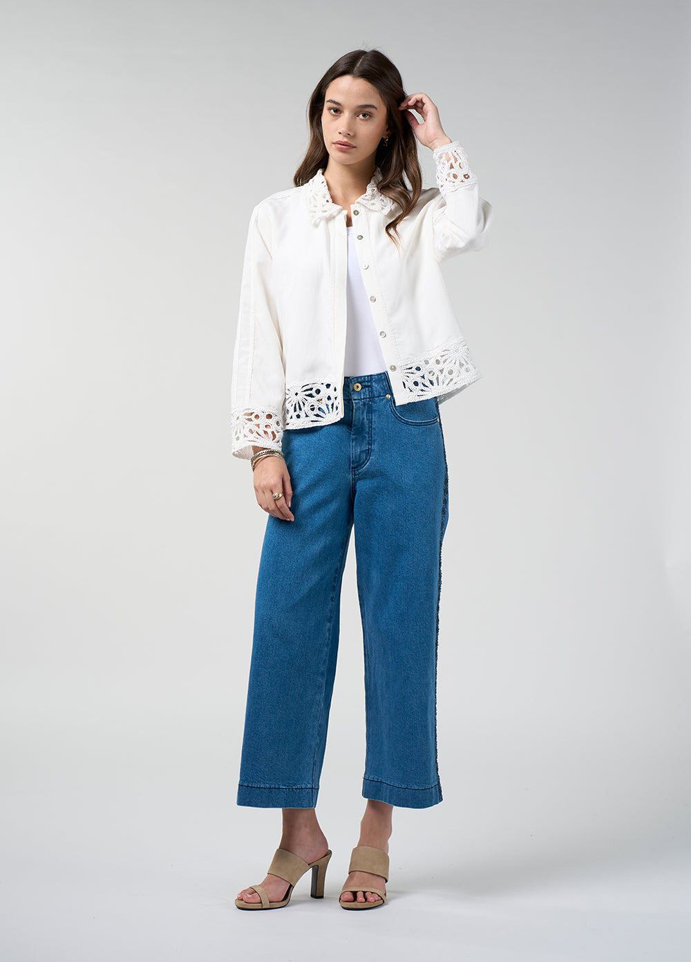 Loobies Story Meera Jacket Silk White