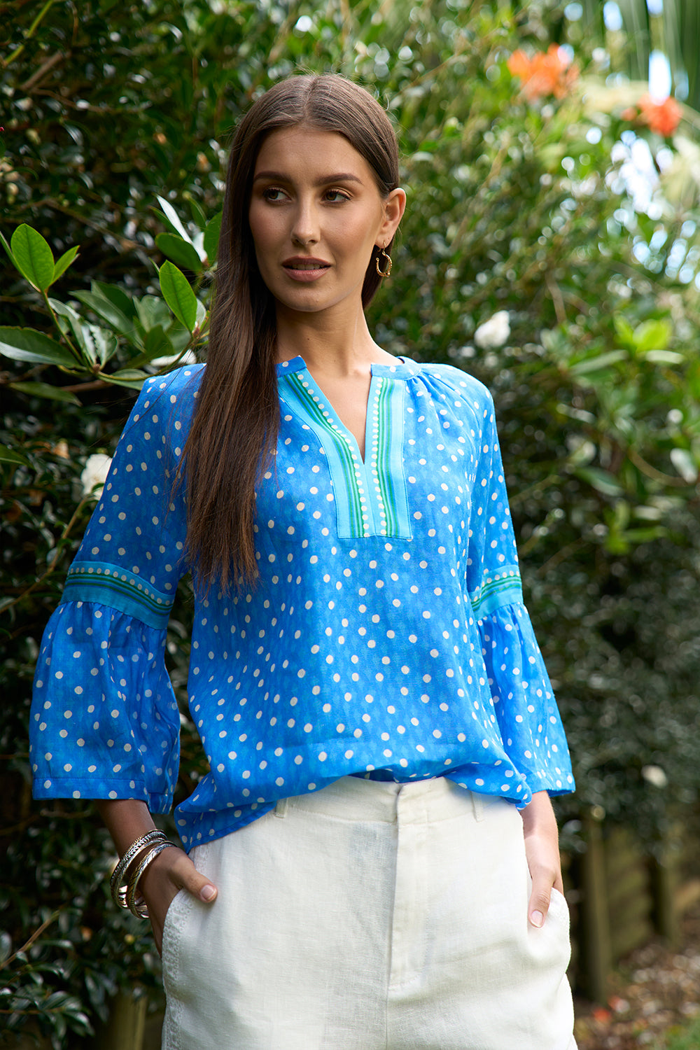 Loobies Story Samara Blouse Electric Blue