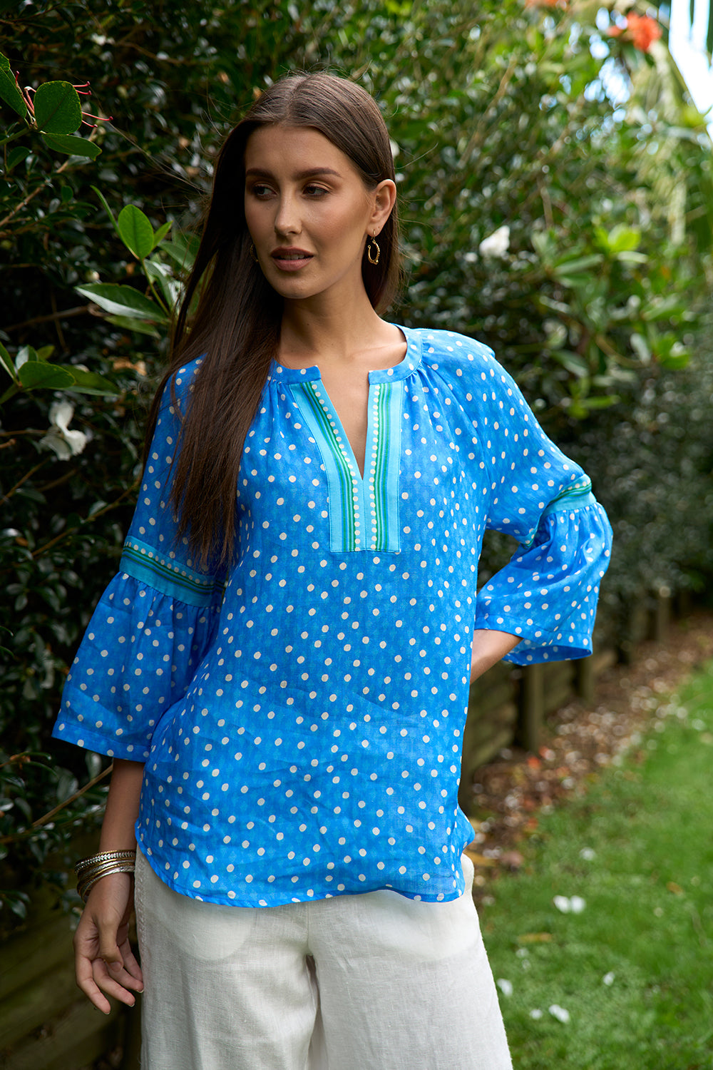Loobies Story Samara Blouse Electric Blue