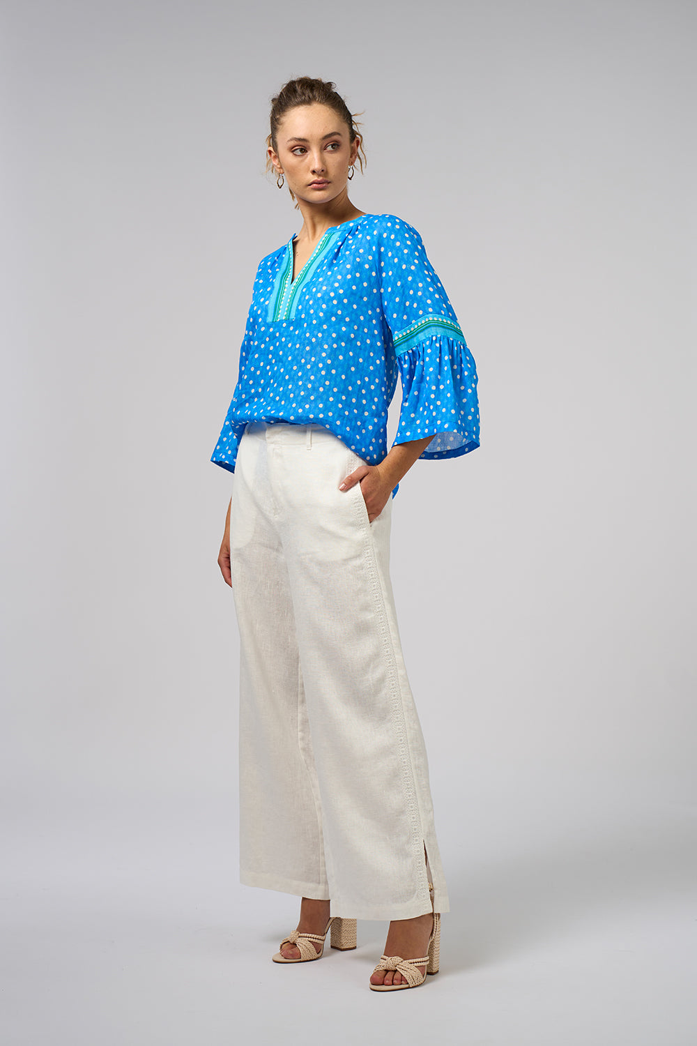 Loobies Story Samara Blouse Electric Blue