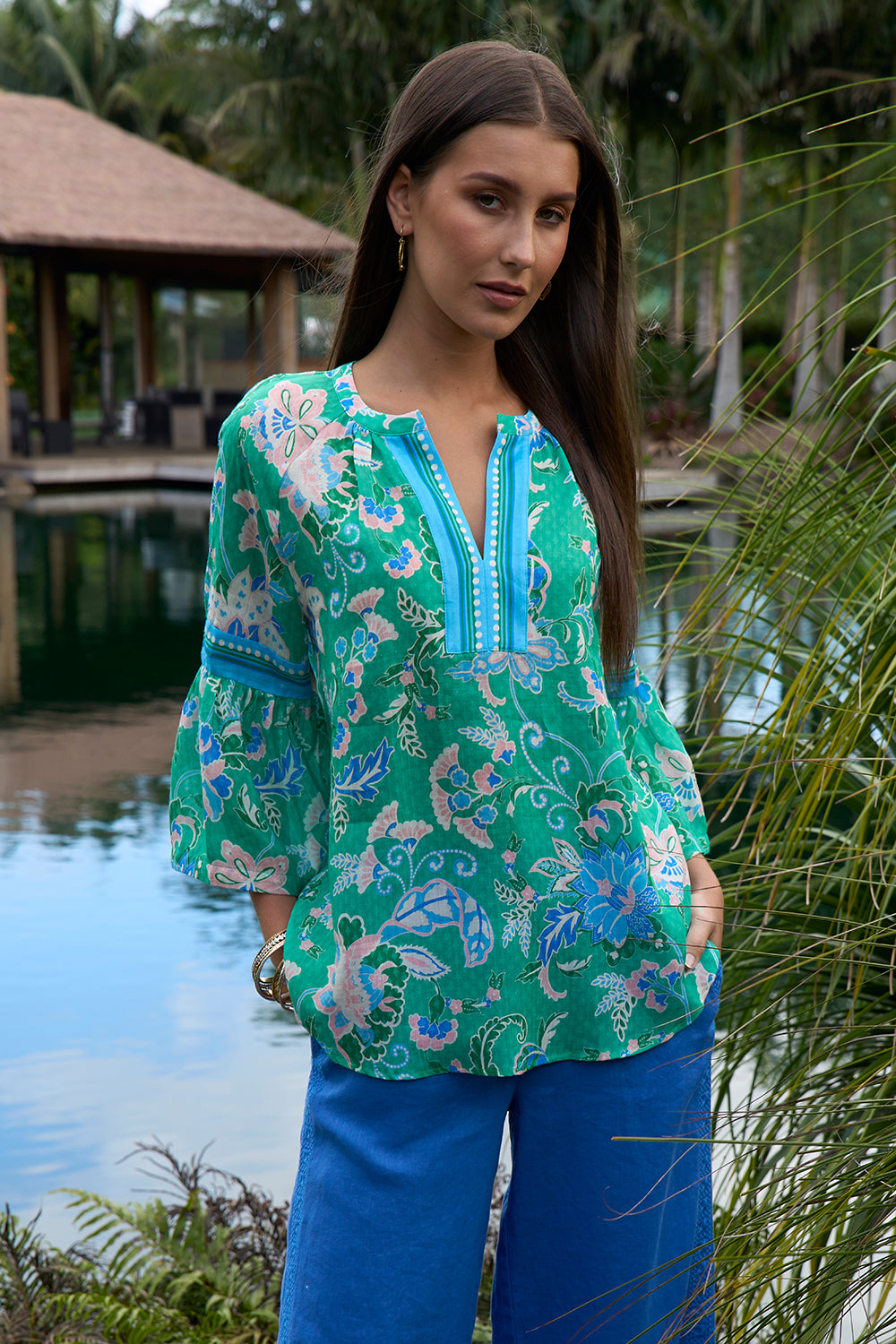 Loobies Story Samara Blouse Emerald