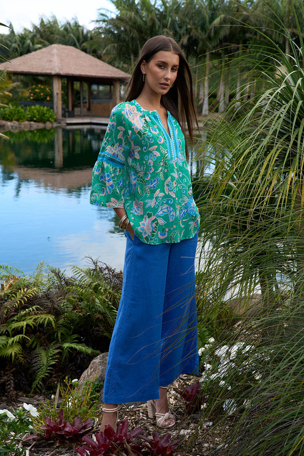 Loobies Story Samara Blouse Emerald