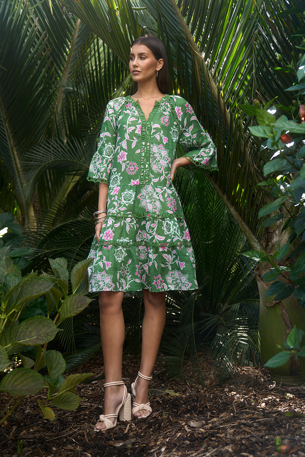 Loobies Story Aisha Dress Tea Leaf
