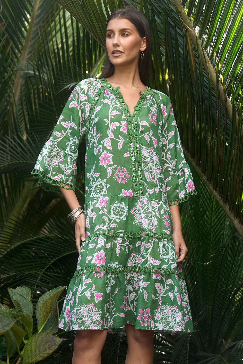 Loobies Story Aisha Dress Tea Leaf