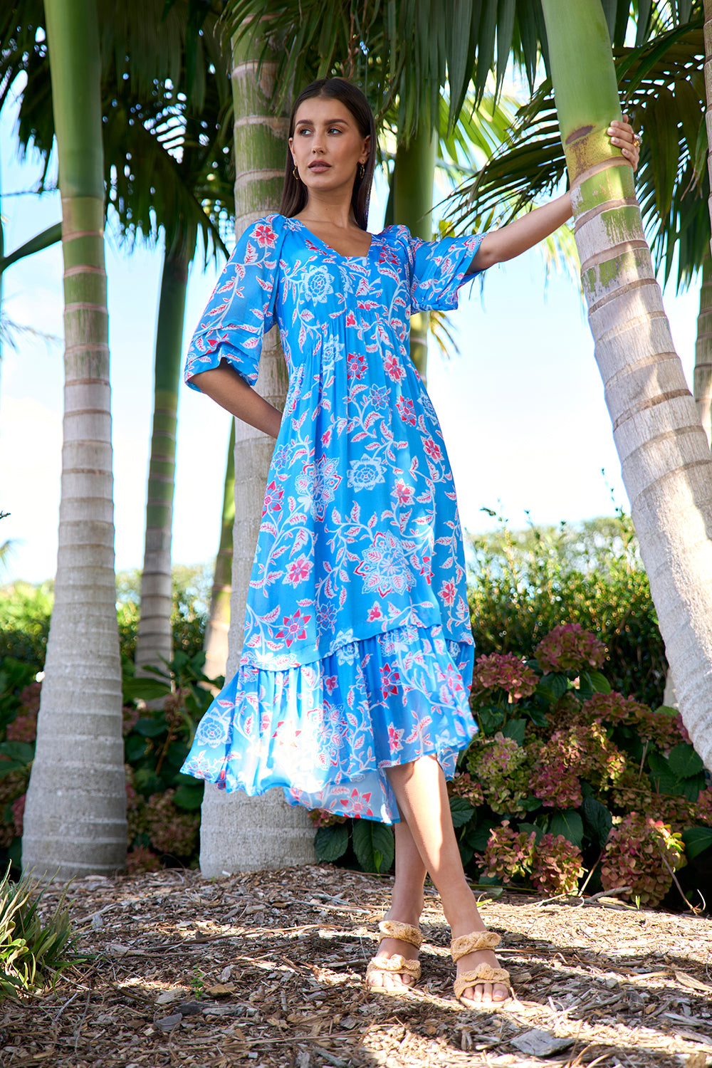 Loobies Story Aisha Midi Dress Azure