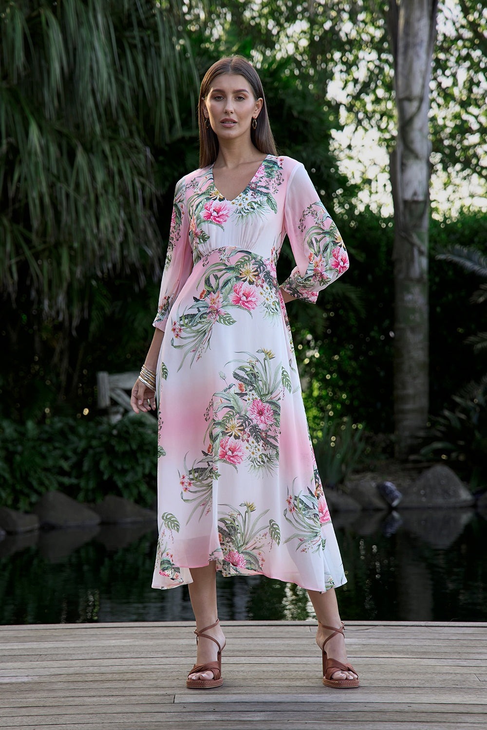 Loobies Story Ayana Midi Dress Blush
