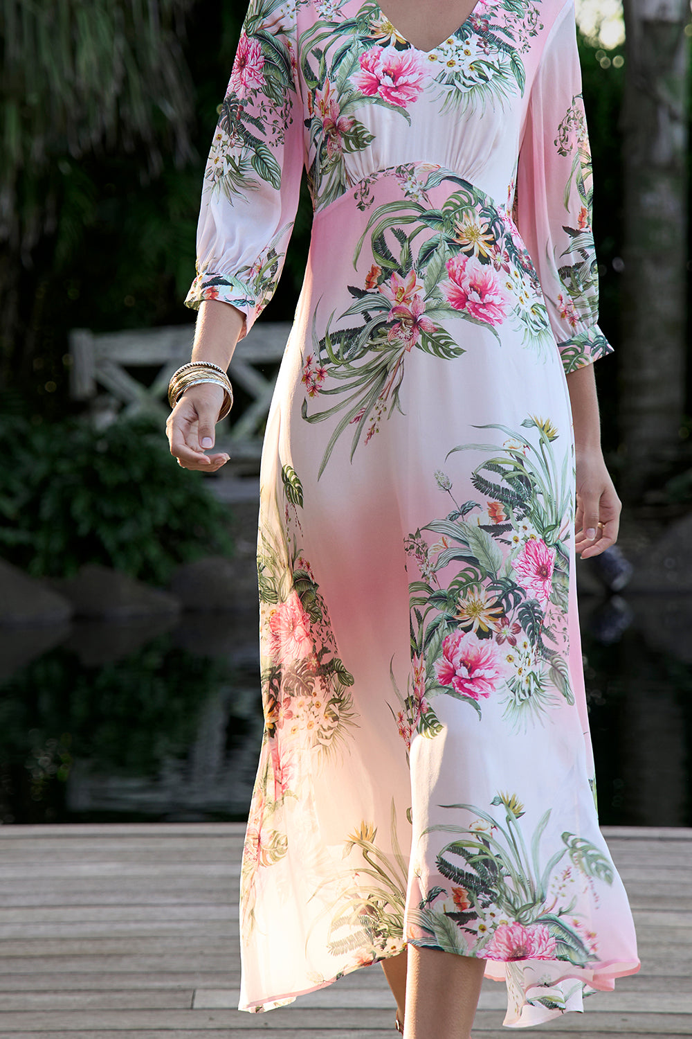 Loobies Story Ayana Midi Dress Blush