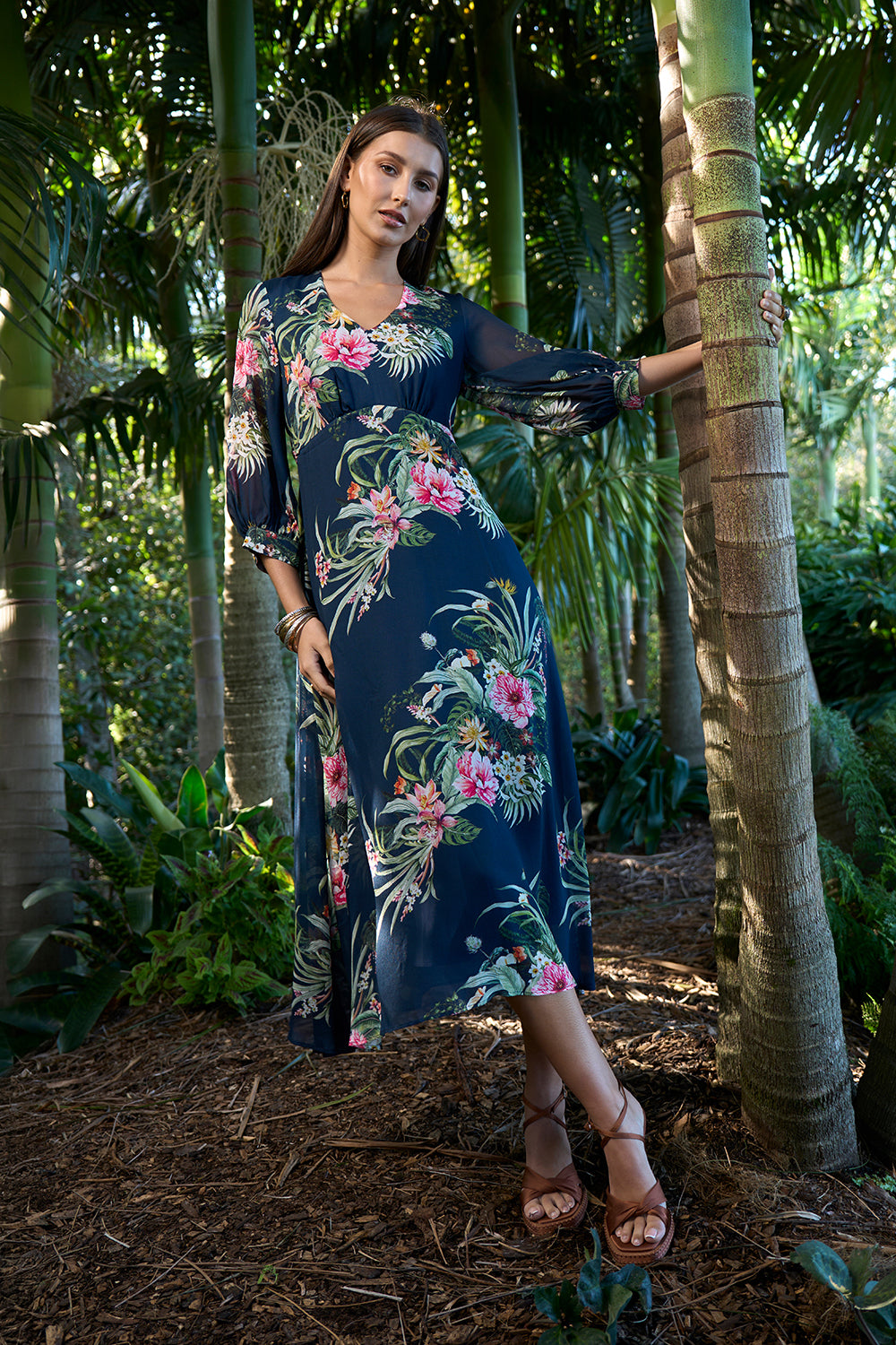 Loobies Story Ayana Midi Dress Indigo