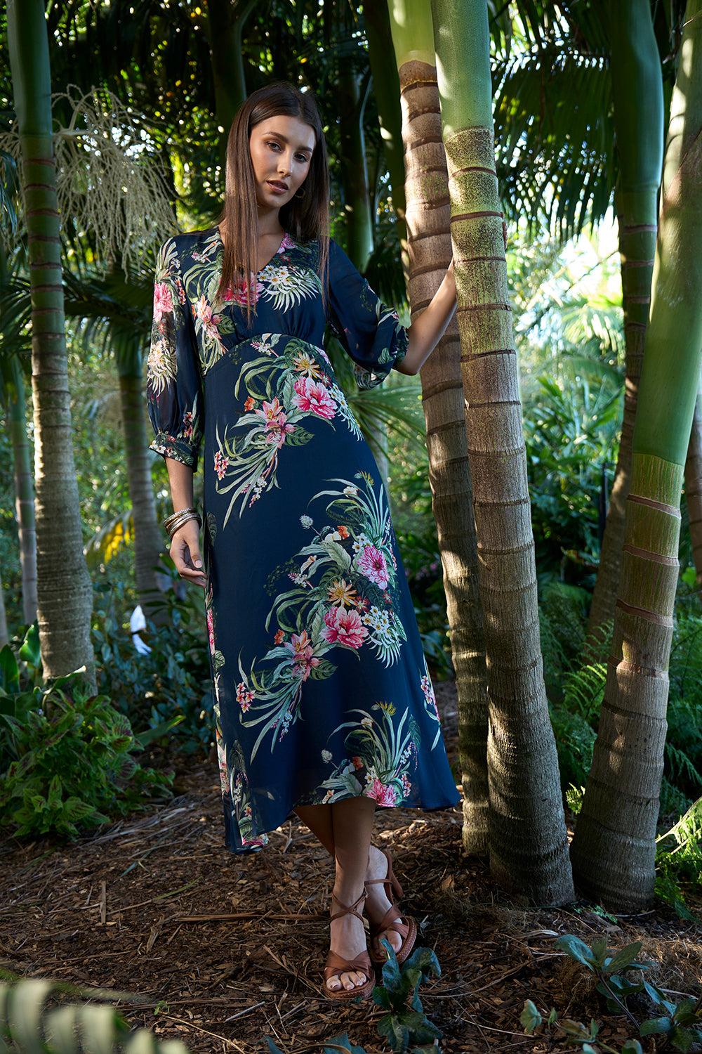 Loobies Story Ayana Midi Dress Indigo