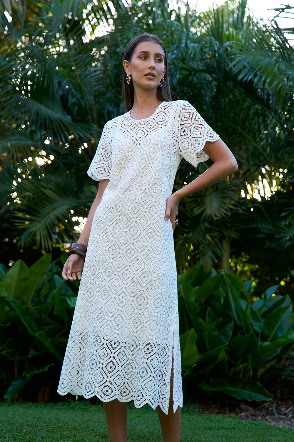 Loobies Story Lotus Dress White