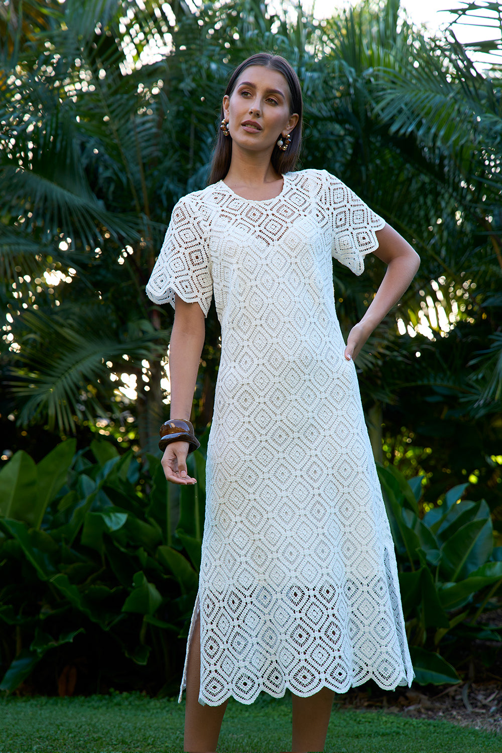 Loobies Story Lotus Dress White