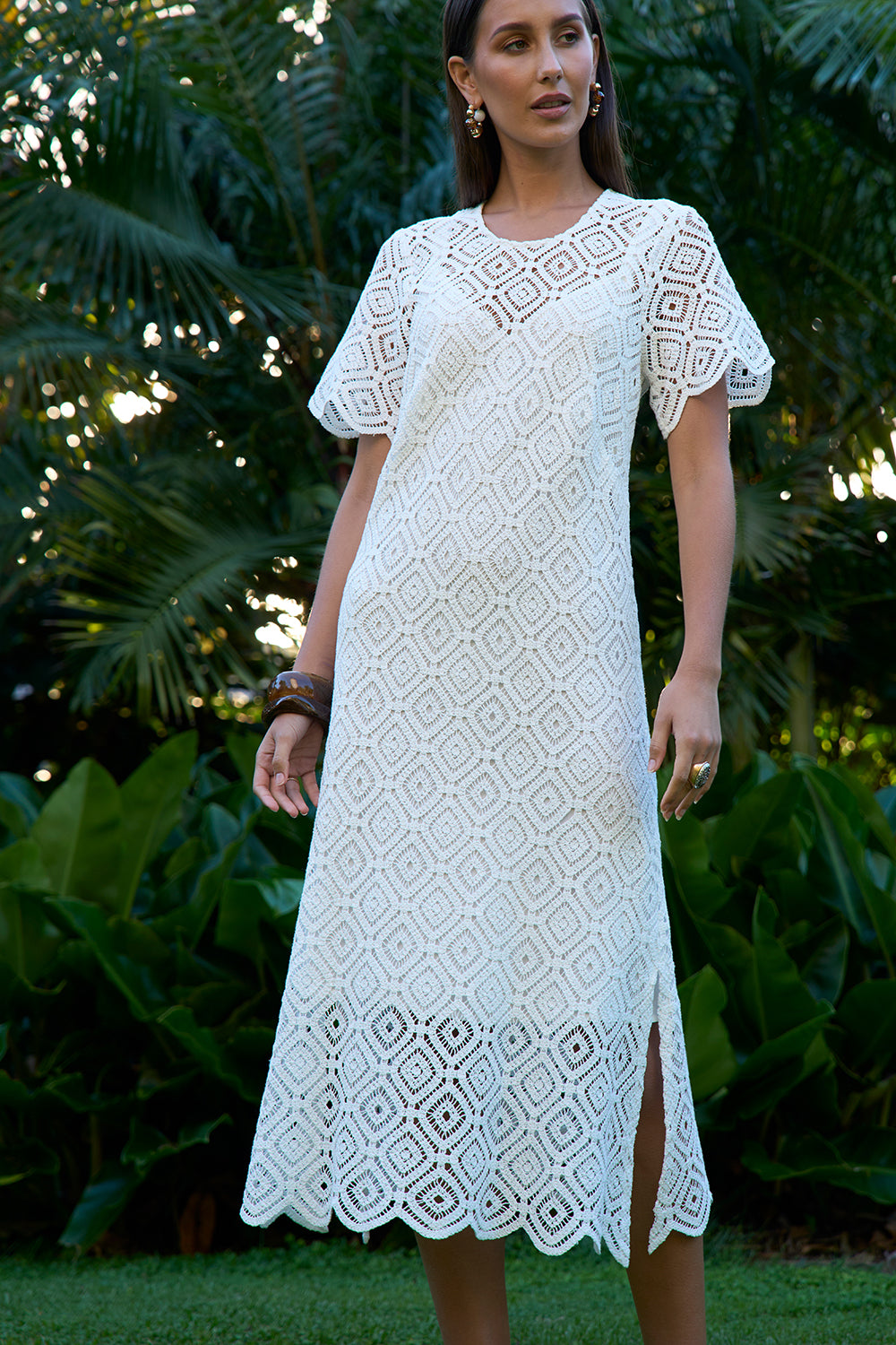 Loobies Story Lotus Dress White
