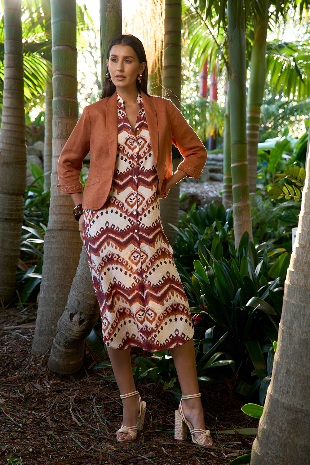 Loobies Story Zahlee Shirt Dress Tan